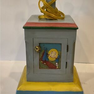 VINTAGE NURSERY RHYME LAMP- no shade